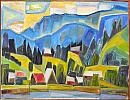 Peisaj pe lacul de la Bicaz - Izvorul Alb - autor Mircea Titus Romanescu